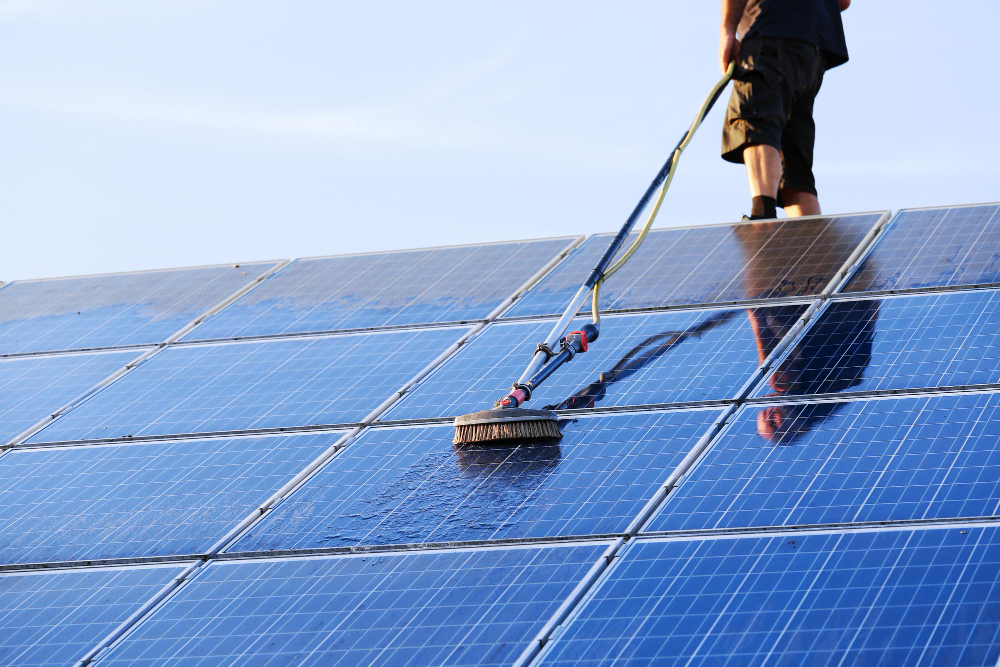Solar Panel Cleaning service in Pinehurst, NC certified team working